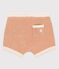  Shorts  bebè in spugna bouclette beige VINTAGE