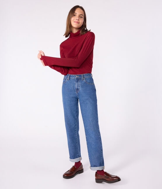Dolcevita iconico in cotone donna AMARANTE