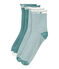 Set di 2 paia di calzini donna verde BRUT