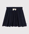 Gonna in velluto bouclé bambina blu SMOKING