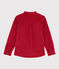 Camicia in velluto bambino rosso TERKUIT