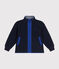 Giacca da giorno in pile con cerniera bambino blu SMOKING