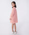 Abito a maniche lunghe in cotone a righe bambina rosa FLEUR/ SPICY