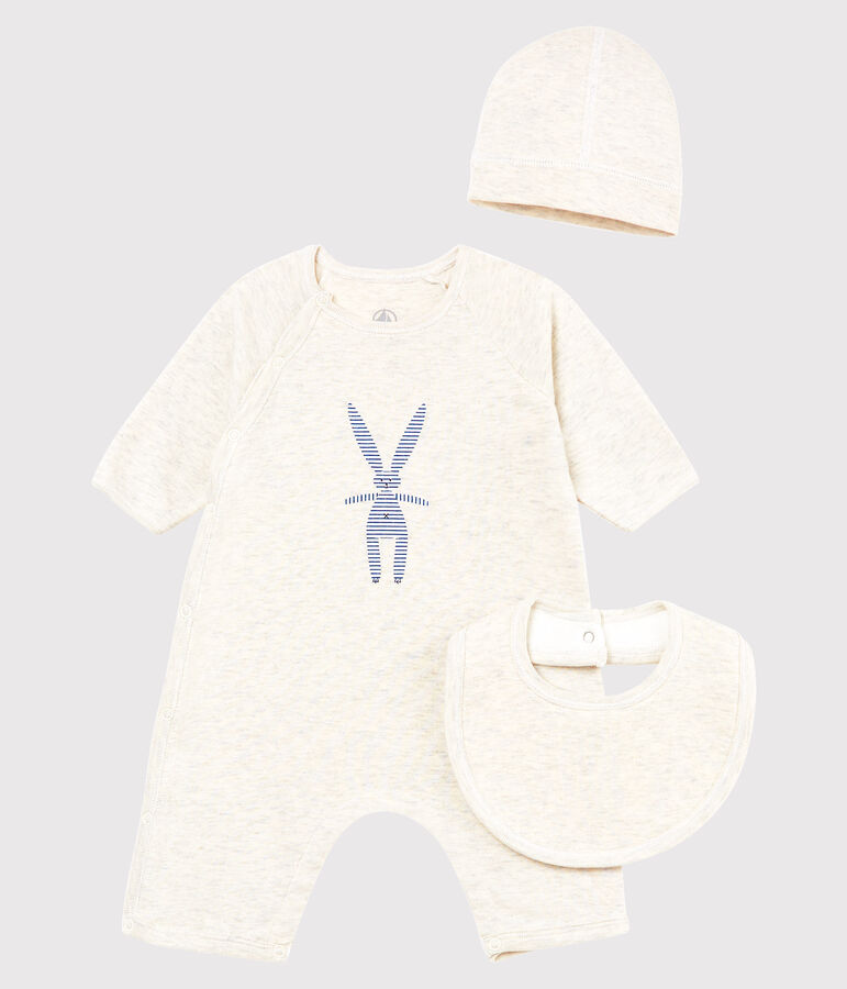 Cofanetto regalo 3 pezzi beb&egrave; unisex multicolore