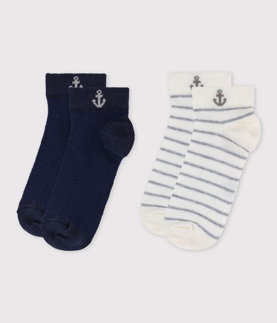 Confezione da 2 paia di calzini bassi bambina-bambino variante 2