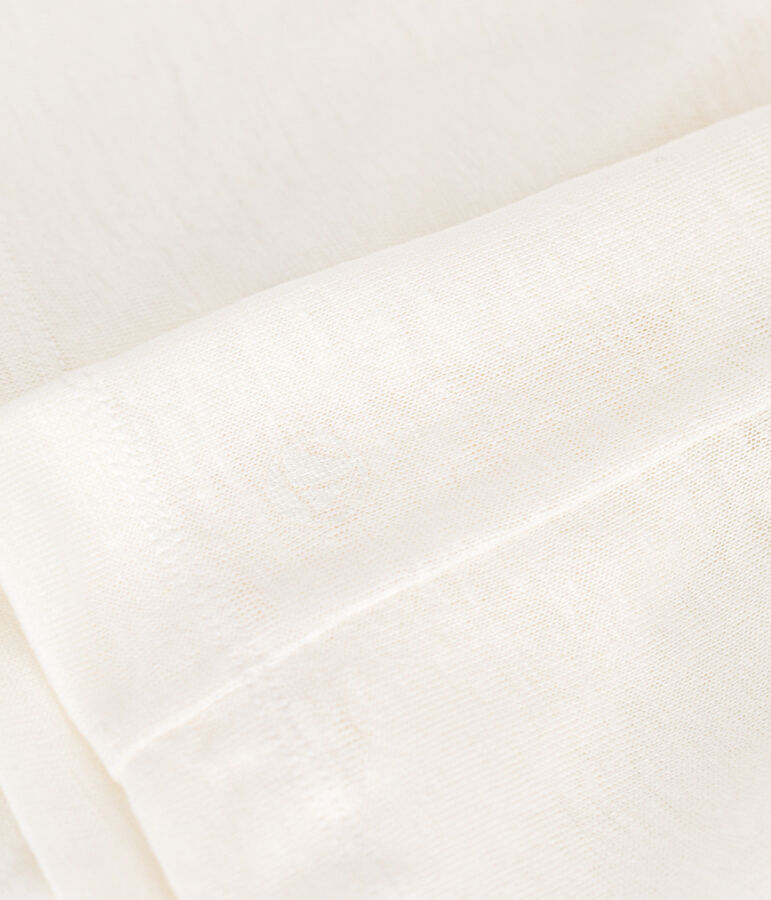 T-shirt L'ICONIQUE in lino da donna bianco