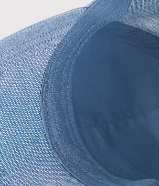 Cappellino in denim celeste bambino blu