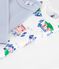 Set di body a maniche lunghe in cotone con stampa Parigi neonato multicolore