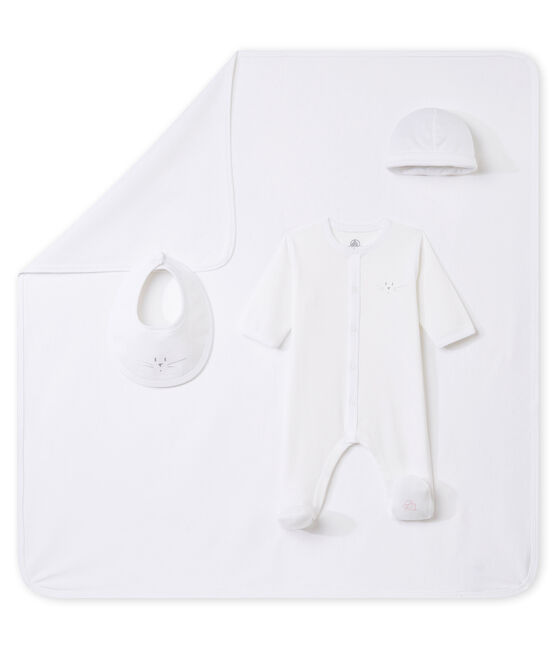 Scatola regalo per bebé unisex a costina 1x1 variante 1