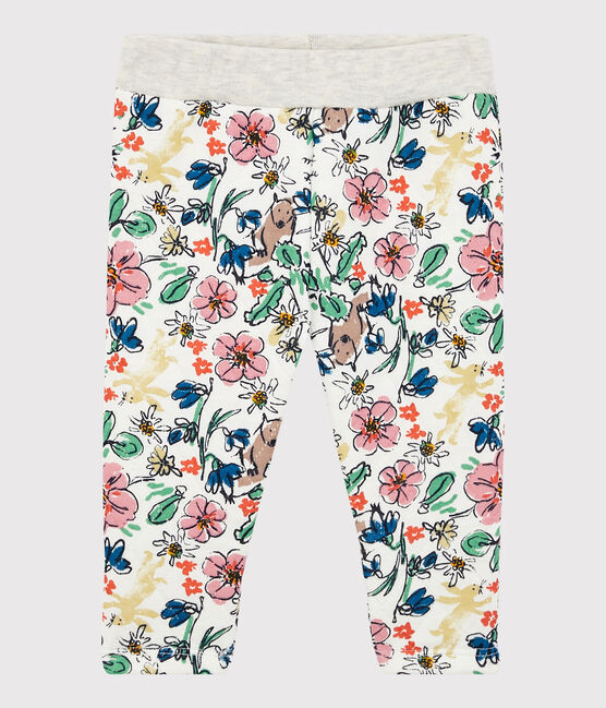 Pantalone trapuntato bebè. bianco MARSHMALLOW/bianco MULTICO