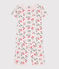 Pigiama capri in cotone a fiori bambina rosa FLEUR/bianco MULTICO