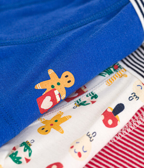Set di 3 boxer di Natale in cotone bambino variante 1