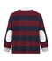 Polo rugby rigata per bambino blu SMOKING/rosso OGRE