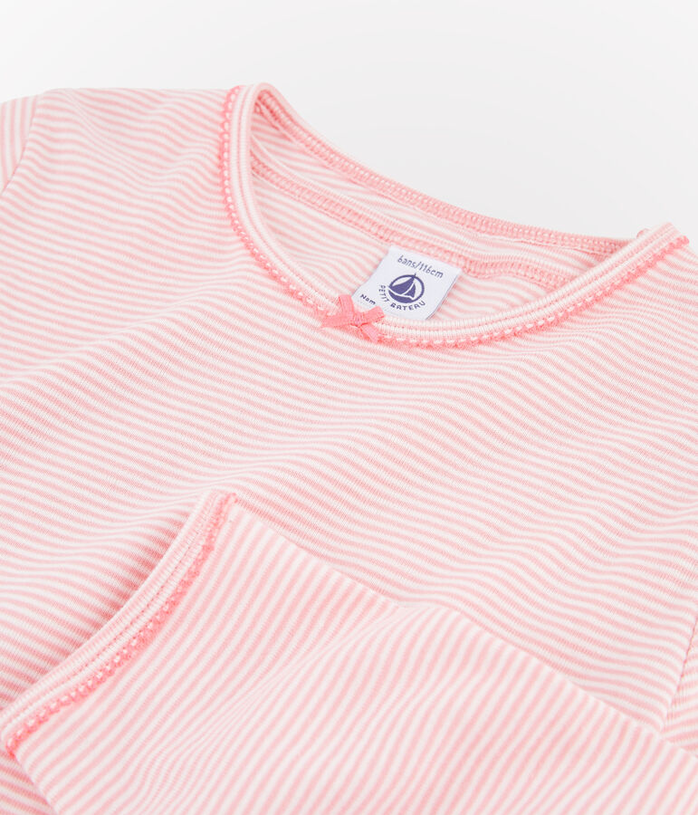 Lotto di 2 pigiami bambina a coste multicolore