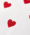 Cuscino cuore rosso in popeline bianco MARSHMALLOW/rosso TERKUIT