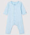 Bodyjama senza piedi da neonato blu a stelle a costine blu FRAICHEUR/grigio CONCRETE