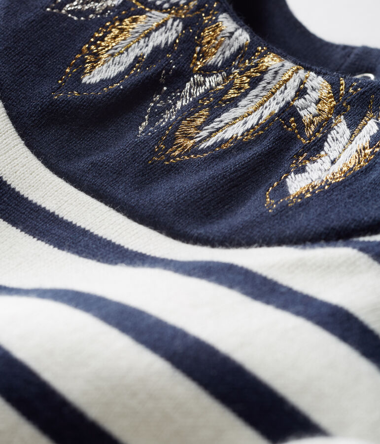 Marini&egrave;re bambina rivisitata bianco/blu