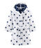 Accappatoio bambino in spugna bianco MARSHMALLOW/blu MEDIEVAL