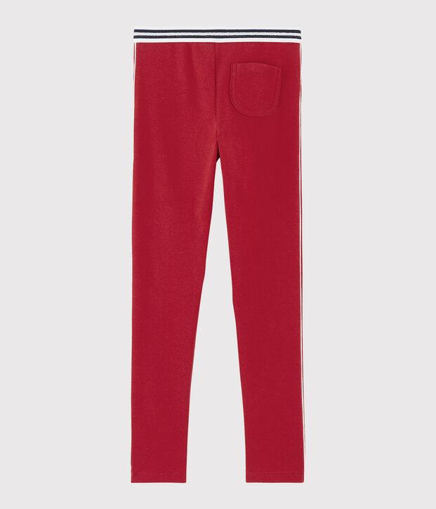 Jeggings in cotone elasticizzato bambina rosso