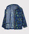 Giacca antivento in poliestere riciclato bambino blu SMOKING/bianco MULTICO