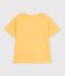 T-shirt a maniche corte con stampa bambino giallo