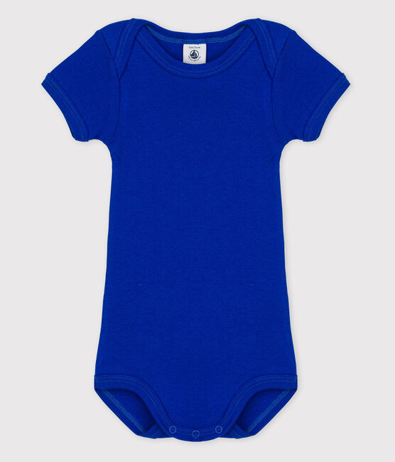 Body manica corta bebè bambina blu SURF