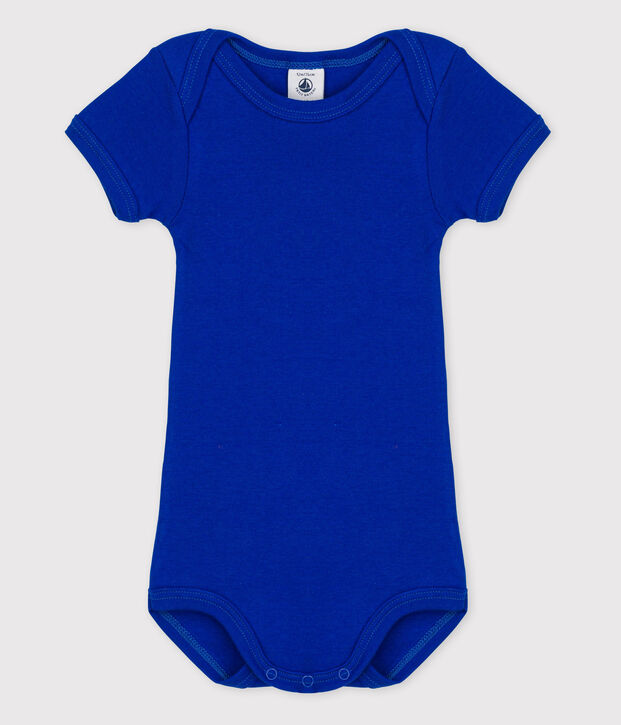 Body manica corta beb&egrave; bambina blu