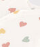 Tutina lunga bebè in cotone bianco MARSHMALLOW/bianco MULTICO