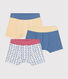 Set di 3 boxer razzi in cotone bambino