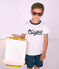 T-shirt bambino maniche corte bianco MARSHMALLOW