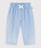 Pantaloni in chambray neonata blu