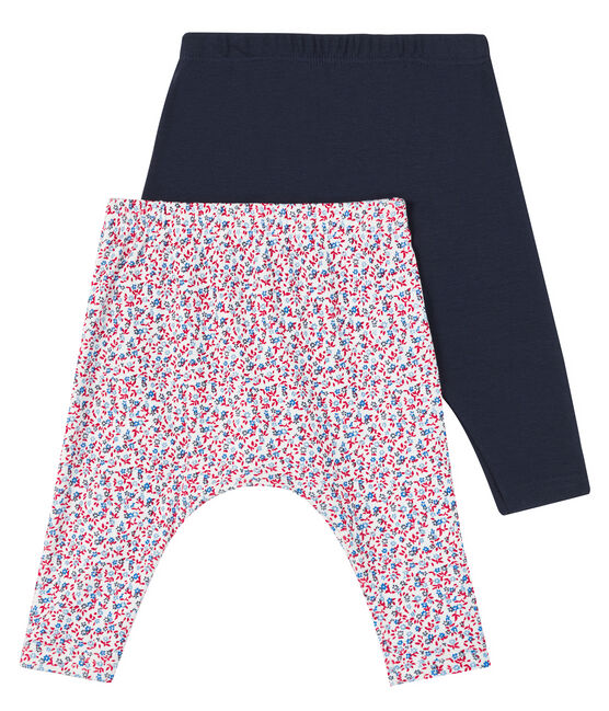 Confezione a sorpresa di 2 legging bebè bambina variante 1