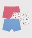 Confezione di 3 shorty Parigi in cotone bambino