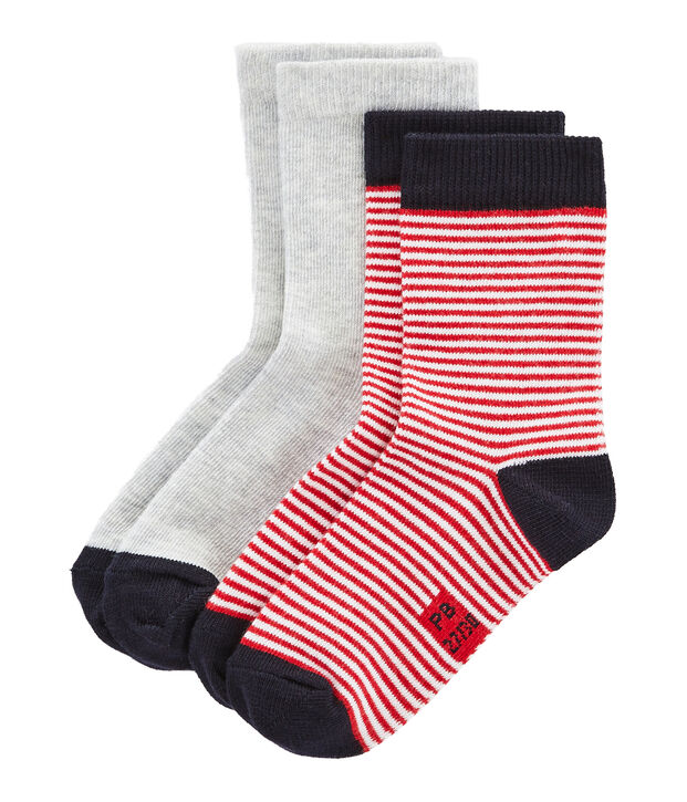 Confezione da 2 paia di calzini bambino unisex multicolore