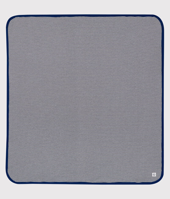 Protezione andi-onde elettromagnetiche in jersey double-face blu SMOKING/bianco ECUME