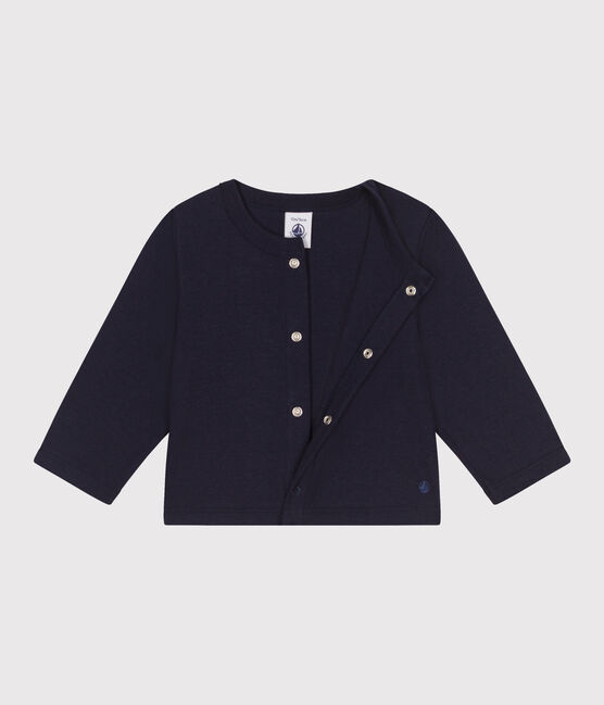 Cardigan in cotone neonato blu SMOKING