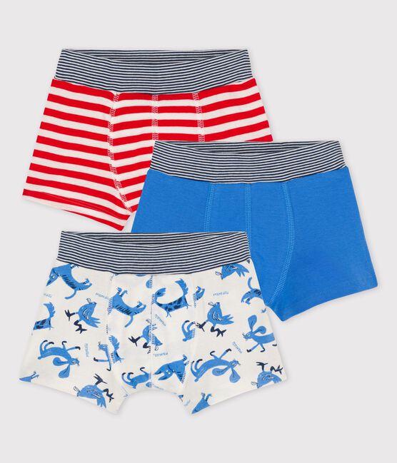 Confezione da 3 boxer bambino animali in cotone variante 1