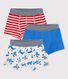Confezione da 3 boxer bambino animali in cotone