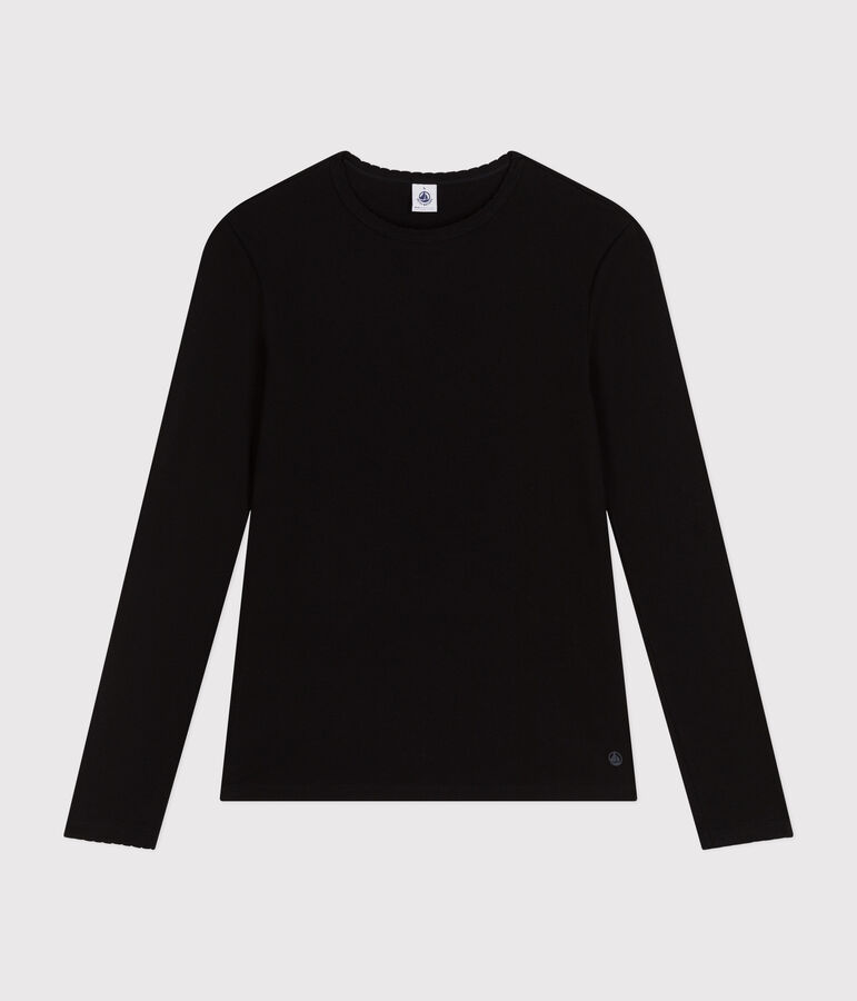 T-shirt L'ICONIQUE cocotte in cotone Donna nero