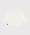 Cardigan in cotone a punto fantasia neonata bianco MARSHMALLOW