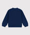 Cardigan a costa inglese in cotone bambina blu INCOGNITO