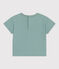 T-shirt a maniche corte in cotone tinta unita neonato verde PAUL