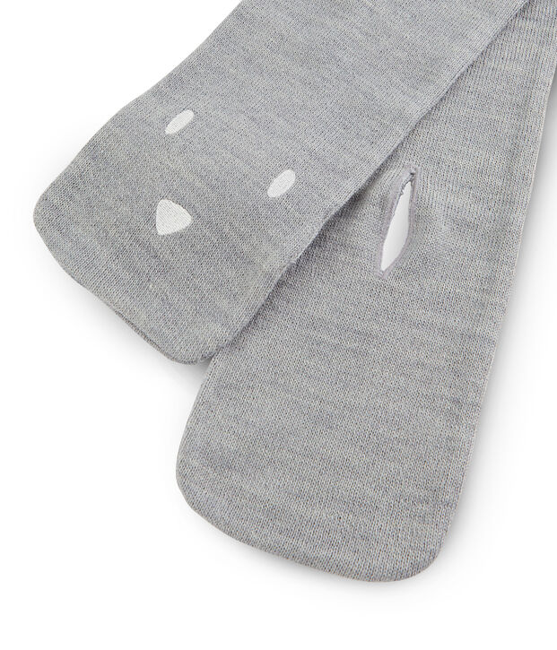 Sciarpa beb&egrave; unisex grigio