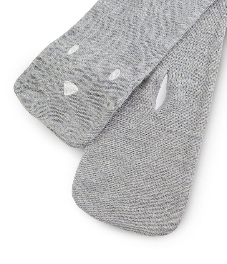 Sciarpa beb&egrave; unisex grigio