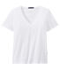 T-shirt donna con SCOLLO A V in jersey leggero