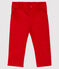 Pantalone in velluto bebè. rosso TERKUIT