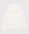 T-shirt con cappuccio bambina bianco MARSHMALLOW
