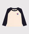 T-shirt a maniche lunghe in jersey sottile bambino bianco AVALANCHE/blu SMOKING