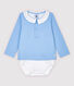 Body camicia con collo bebè maschio