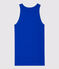 Canottiera iconica in cotone Donna blu SURF